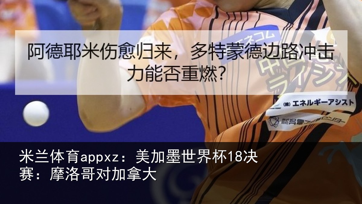 米兰体育appxz：美加墨世界杯18决赛：摩洛哥对加拿大